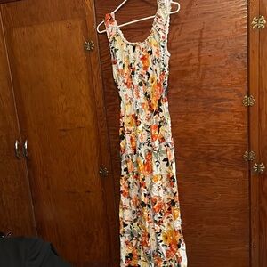 Floral Sleeveless Maxi Dress
